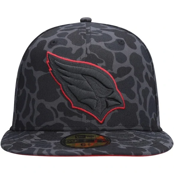 New Era Black Arizona Cardinals Amoeba Camo 59FIFTY Fitted: 7 1/2 RARE! - Picture 3 of 5